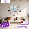 Triangle shape Acrylic Mirror Home Decor in Pakistan