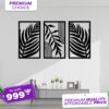 Tropical Leaves Wooden Wall Decor On The Walls