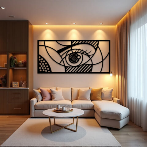 Abstract Eye Wall Art for Cool Room Decor Pakistan