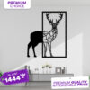 Geometric Deer Wooden Wall Art Nature Inspired Decor in Pakistan