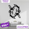 Koi Fish Metal Wall Art Premium Home Decor Pakistan