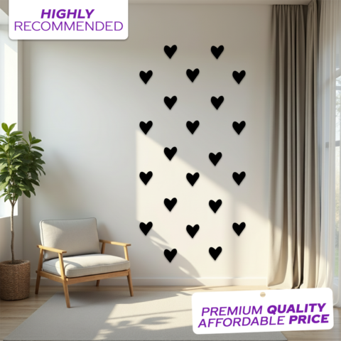 Stylish Wooden Heart Wall Decoration onthewalls.pk