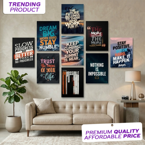 Premium Aesthetics Wall Frame Art Set of 9 onthewalls.pk
