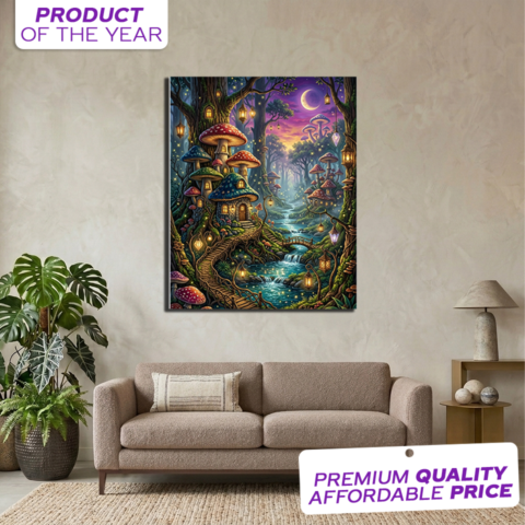 Enchanted Streets Aesthetics Wall Frame onthewalls.pk