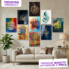 Islamic Calligraphy Wall Decoration Set of 9 Frames onthewalls.pk