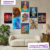 9 Piece Islamic Wall Frames Collection onthewalls.pk