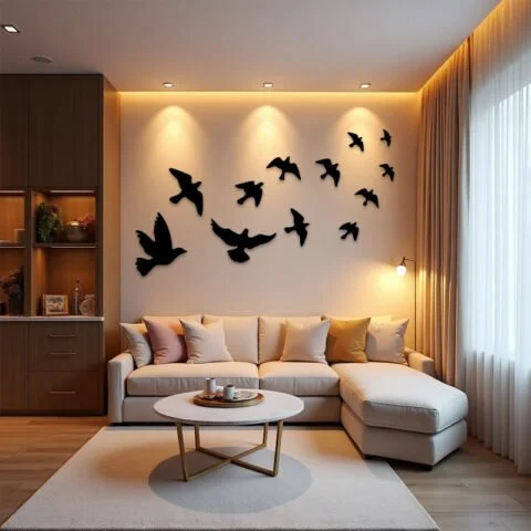 Beautiful Home Decor Flying Birds Wall Art in Pakistan