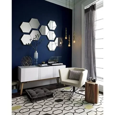 Hexagon Acrylic Mirrors Modern Geometric Home Decor Pakistan